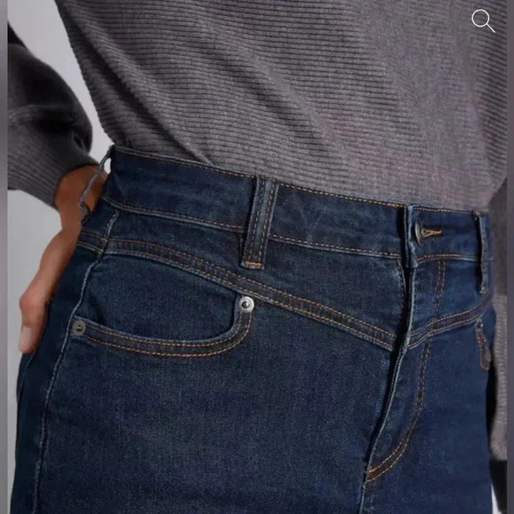 Modcloth Karaoke Seamstress Stretch Mini Denim Skirt Size 16 - Picture 4 of 10